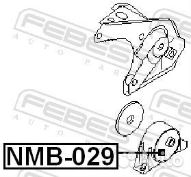 Сайлентблок подушки двигателя зад прав/лев