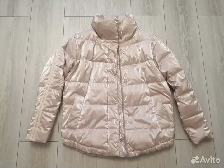 Пуховик бледно розовый пудровый Oversize