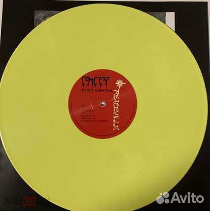 Cancer – To The Gory End 1990 Re yellow vinyl LP