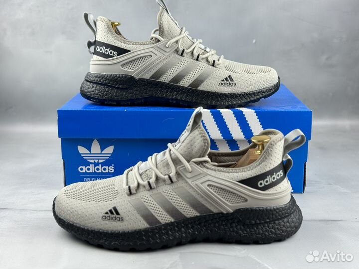 Мужские летние кроссовки Adidas серые