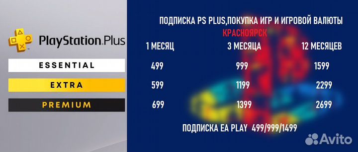 Подписка ps plus delux EA play