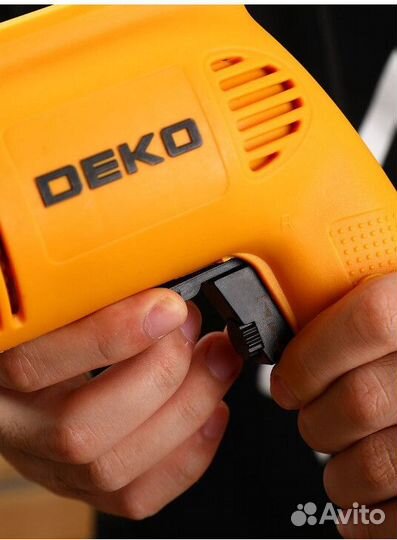 Дрель-шуруповерт сетевая deko dkd600w