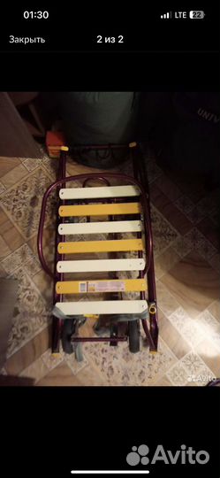 Детские санки с колесами