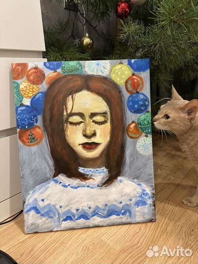 Авторская картина акрилом. В ожидании чуда