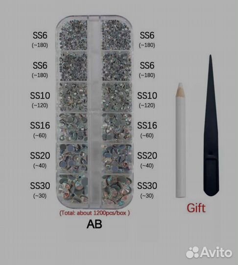 Стразы термоклеевые горячей фиксации