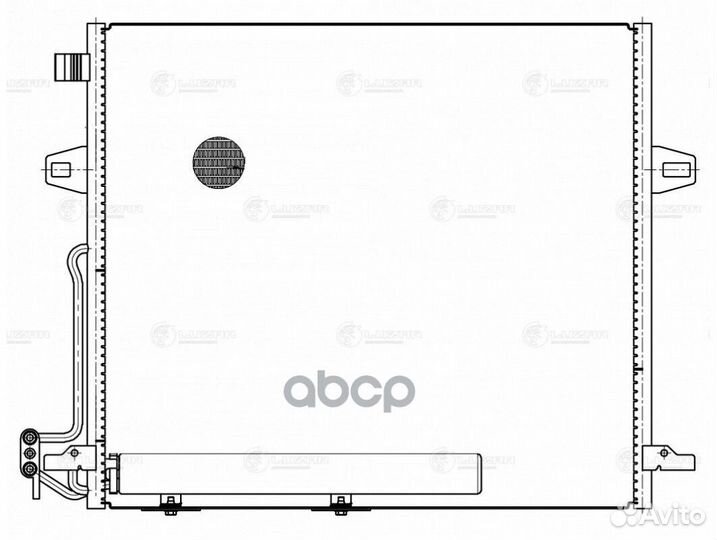 Радиатор кондиц. lrac 15164 luzar