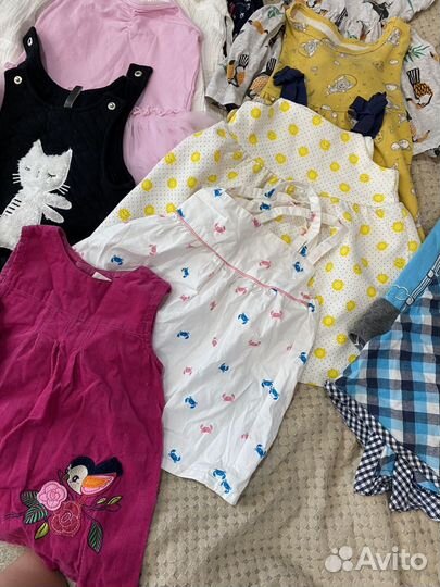 Вещи пакетом на девочку 74 80