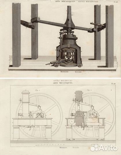 Гравюры. 1858 г. Физика. Механика. Станки. Ч2