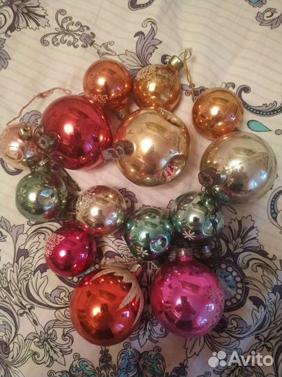 Елочные игрушки,шары-ссср,цена за все