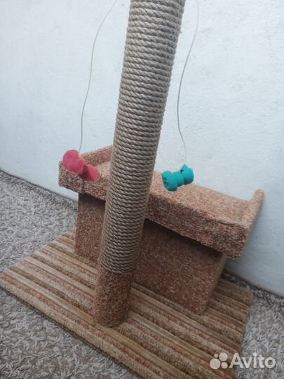 Когтеточка домик для кошки новый
