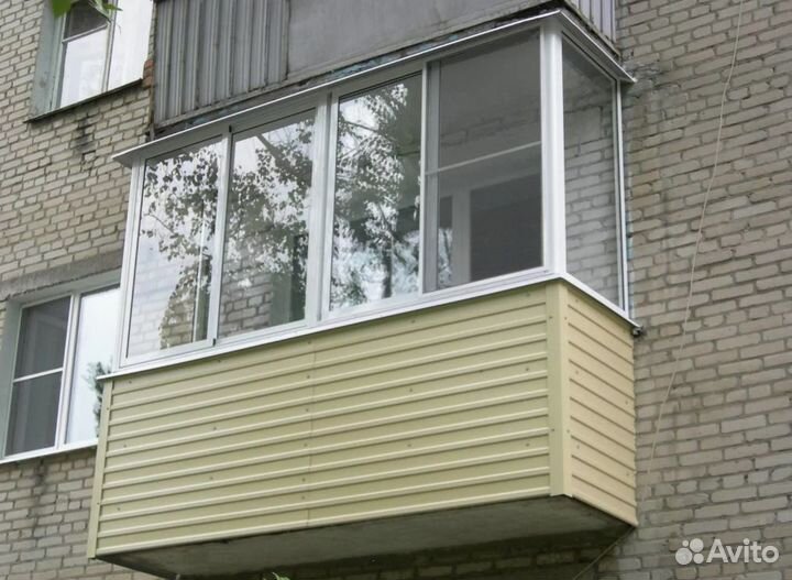 Остекление холодное с обшивкой