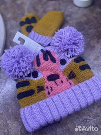 Шапка и рукавички Next новые для девочки
