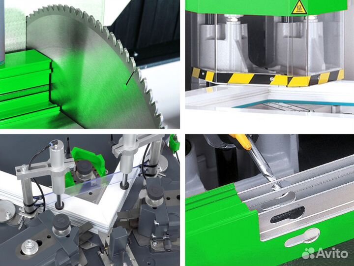 Оборудование для окон из алюминия и П В Х на выбор