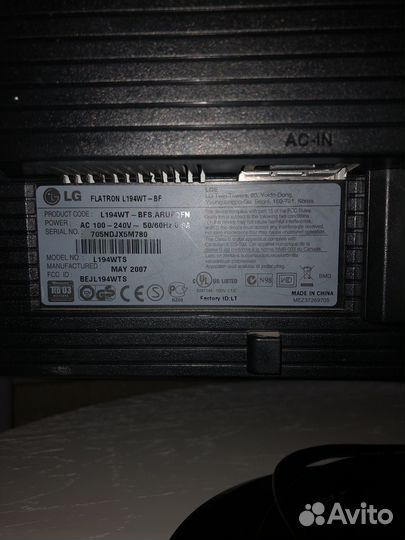 Монитор LG Flatron L194WT-BF