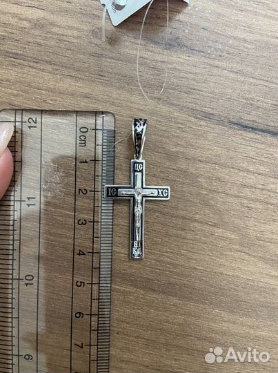 Крест серебро 925