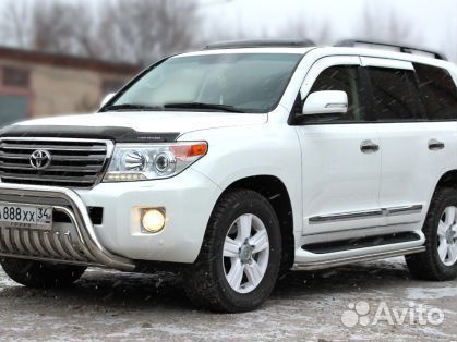 Обвод штатных порогов d-53 Toyota Land Cruiser 200