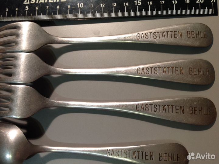 Ложка, вилка немецкая behle трофейная