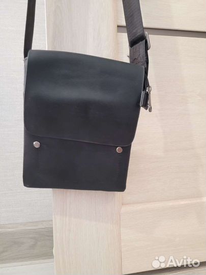 Сумка через плечо кожаная мужская,сумка планшет