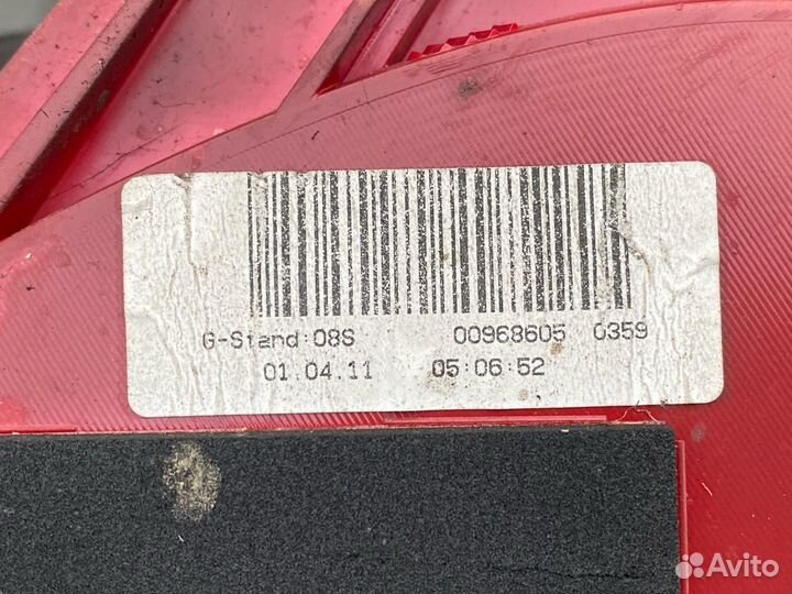 Фонарь задний левый Audi A4 B8/8K 2011