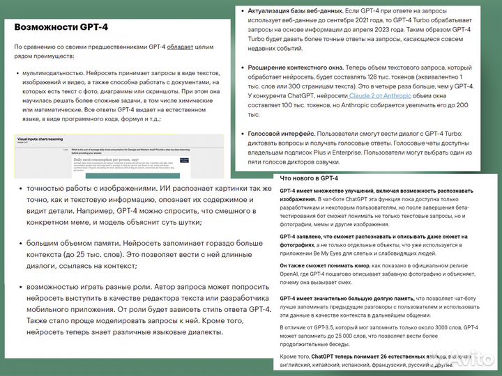 Сhat gpt 4 plus + dalle 3, подписка, регистрация