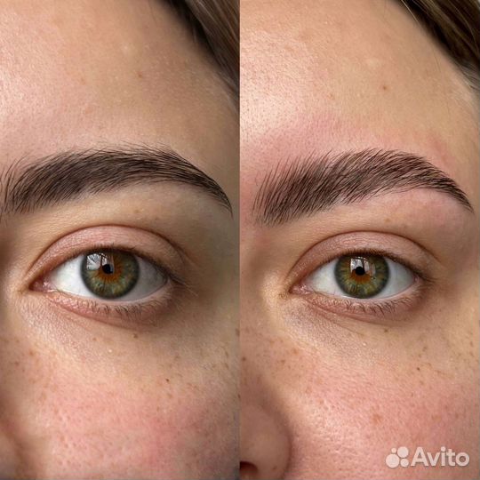 Окрашивание бровей / Ламинирование ресниц