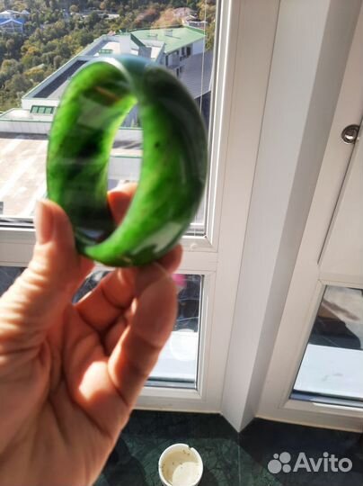 Браслет из натурального нефрита