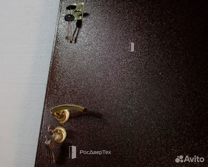 Дверь входная металлическая с зеркалом