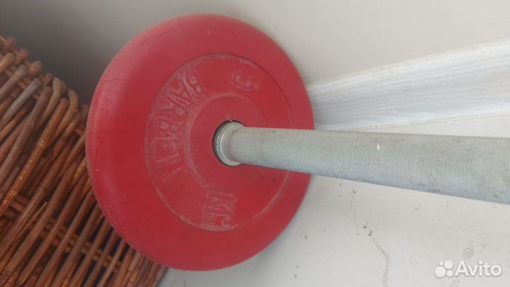 Гантеля с блинами Barbell