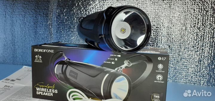 Портативная колонка 2в1 Borofond Street с фонарём