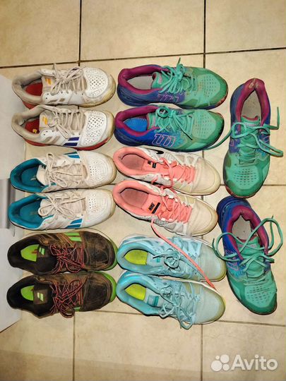 Кроссовки теннис/фитнес 37-38 nike, babolat,wilson