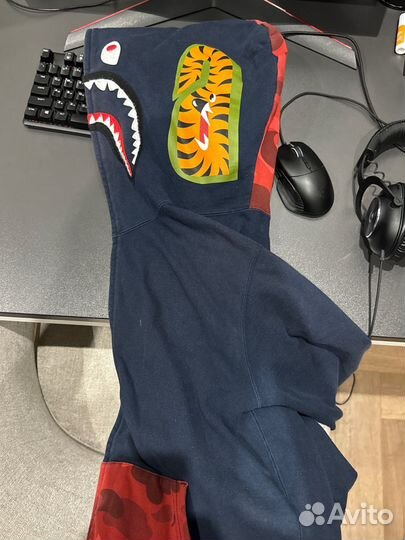 Зип худи bape shark