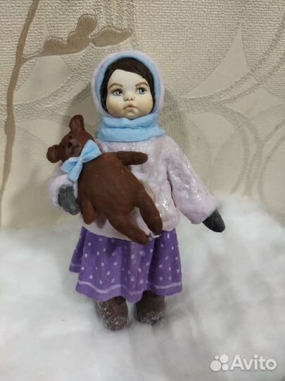 Ватная ёлочная игрушка