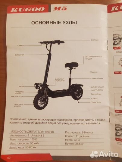 Электросамокат kugoo m5