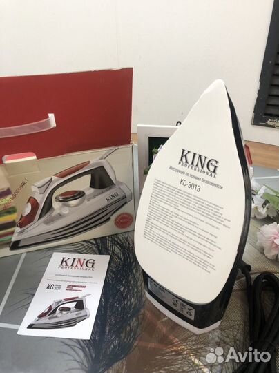 Новый утюг king со склада мятые коробки