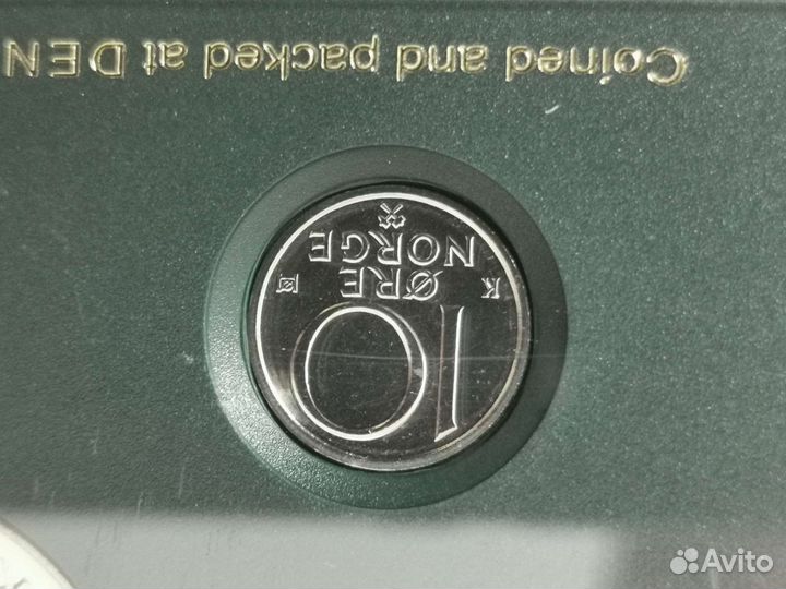 Набор монет Норвегии 1992 в пластиковой упаковке