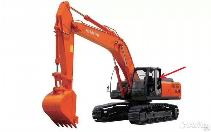 Стекло боковое левое экскаватор Hitachi ZX-5