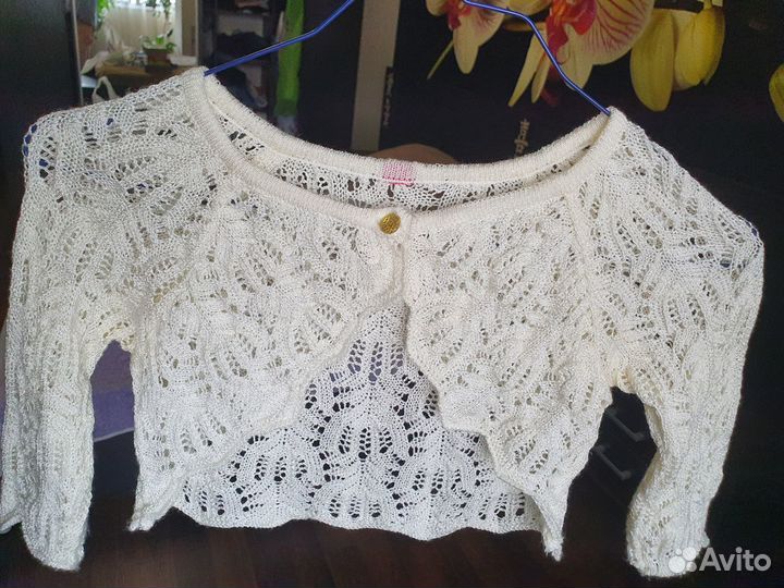 Кружевное болеро для девочки