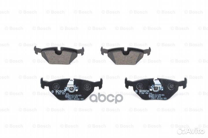 Колодки тормозные дисковые зад 0986494009 B