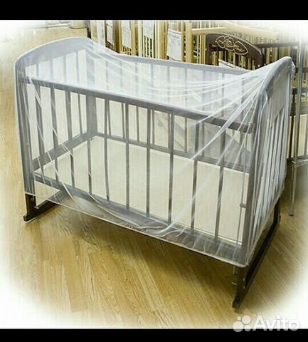 Новая москитная сетка на кроватку