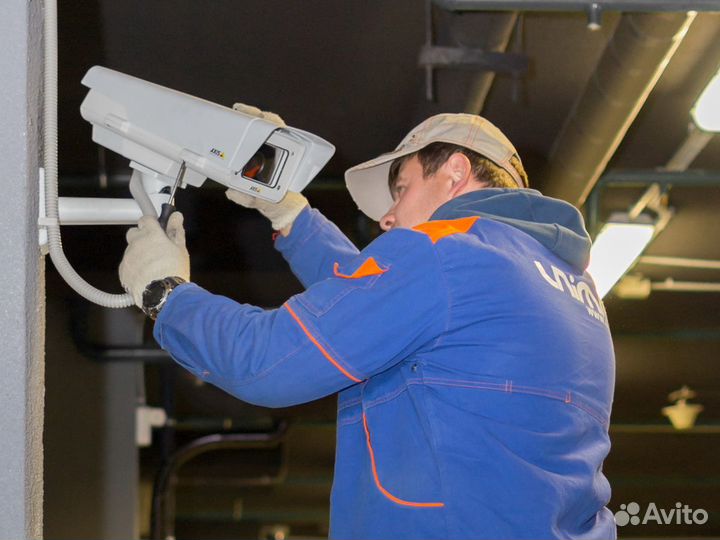 Установка комплекта видеонаблюдения