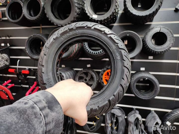 Покрышка литая электросамокат kugoo m4 10х2.5 0717