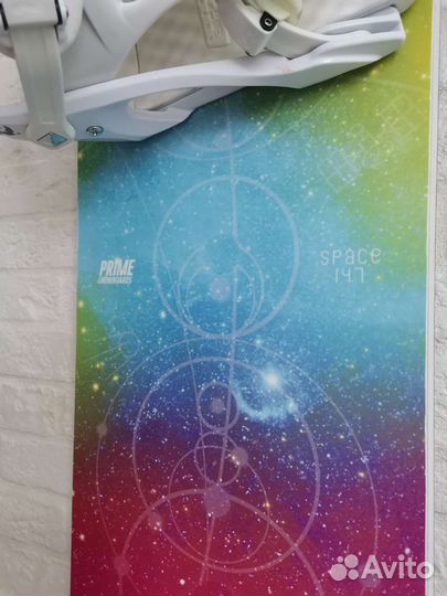 Сноуборд Prime с креплениями 147 см