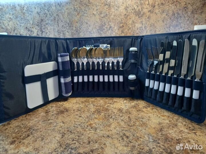 Туристический набор столовых приборов на 6 персон