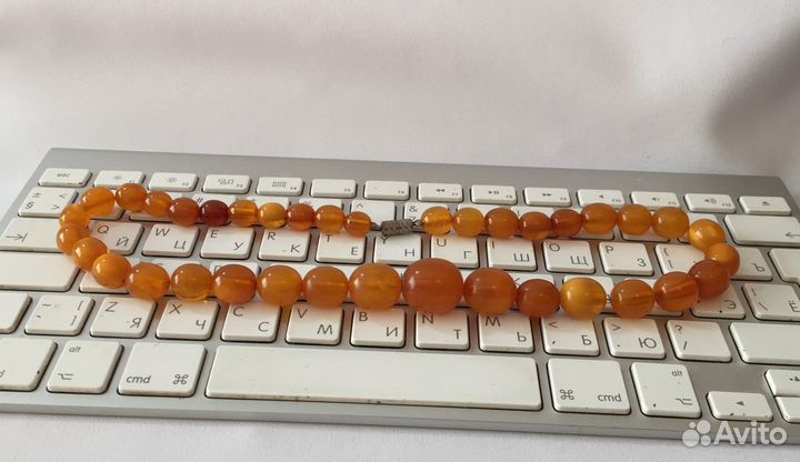 Янтарные Бусы Оливы Натуральный Янтарь винтаж СССР