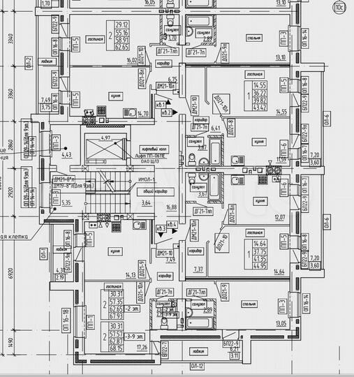 1-к. квартира, 43,4 м², 6/9 эт.