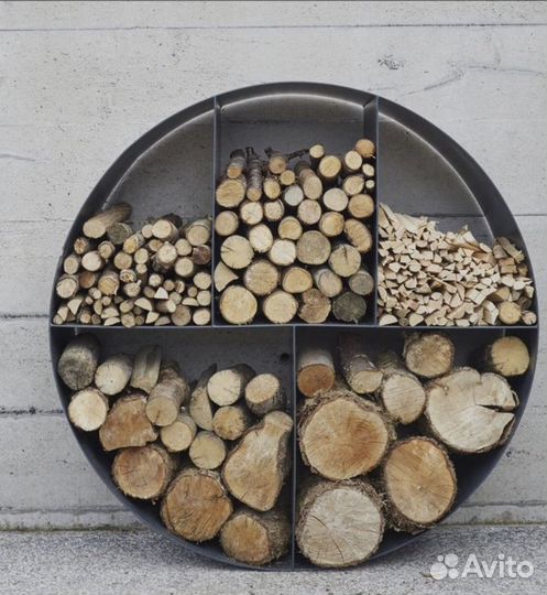 Дровник в стиле индастриал