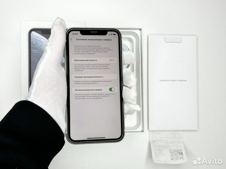 iPhone XR 64Gb White(идеал,акб85,sim+esim)