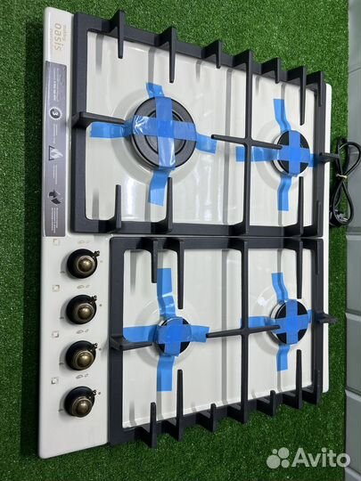 Газовая варочная панель Oasis Чугун Бежевая Новая