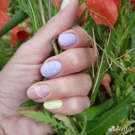 Коррекция, наращивание ногтей. Укрепление гелем, г