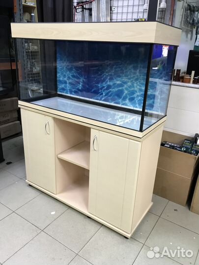 Аквариум 180 литров. С освещением. Новый